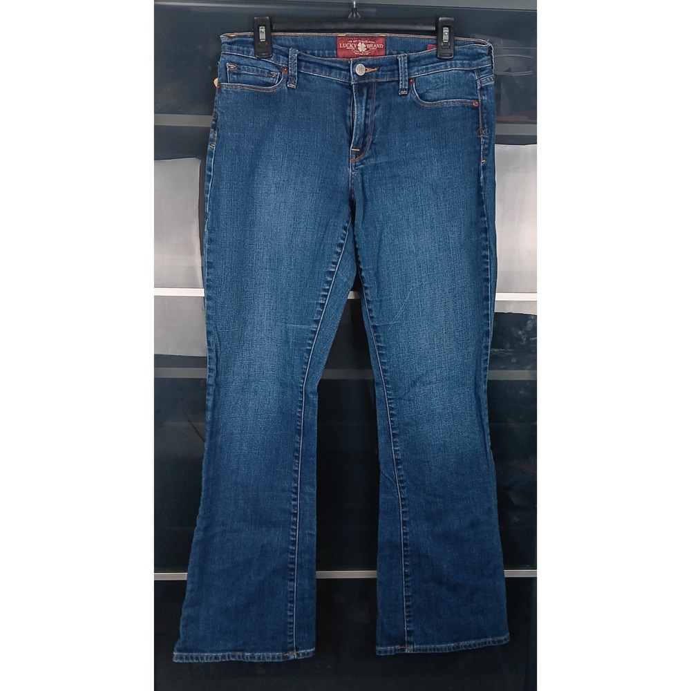 Lucky Brand Sofia Boot Women's Size‎ 10/30 Medium Wash Embroidered Pockets